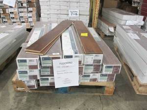 lot 702 image: 280 Sq Ft (14 Boxes) of Harmonics Rustic Spiced Oak Laminate Flooring (20.15 sq ft per box)