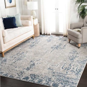 lot 735 image: Reflection Area Rug or Runner, GrayBlue - Rug Size  7 ft. 10 in. x 10 ft.