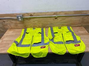 MILWAUKEE Lot of 2-  High Visibility Work Vests (Size LXL)