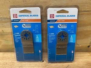 IMPERIAL BLADES Lot of 2-  MM640 1-14-Inch Flush Cut Carbide Universal Oscillating Blade Fits Fein, Rockwell, Bosch, Milwaukee and Makita