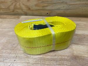 MAX LOAD 4 in. x 30 ft. x 20,000 lbs. Vehicle Recovery Tow Strap