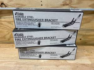 KIDDE Lot of 3-  Multiple Use Fire Extinguisher Mounts for 4 and 5 lb. ABC Fire Extinguishers
