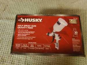 Husky HVLP gravity paint sprayer