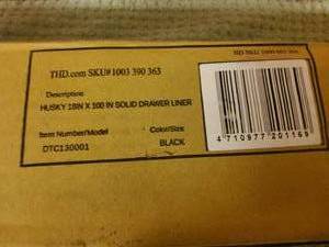 husky 18 in x 100 in toolbox drawer liner. NEW
