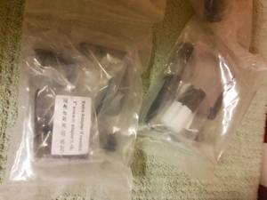 2 curtain rods with hardware.