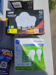 Assortment of expense light bulbs