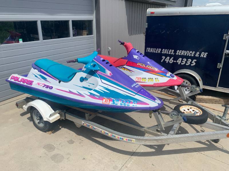 2 Polaris Jet Skis, Trailer, Boat / Jet Ski Lift | K-BID