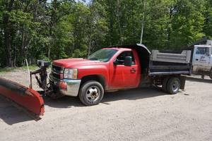 2008 Chevrolet Silverado 3500 Duramax 4 x 4 Dually Dump Truck Plow Truck