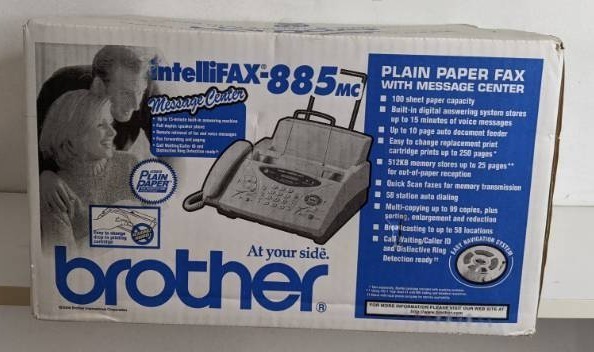 lot 1313 image: Brother Intellifx-885MC Fax Machine X