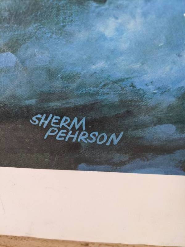 lot 775 image: Vintage Jump Shot Signed Print by Sherm Pehrson N