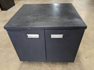 lot 125 image: Large Wheeled Storage Cabinet  X