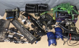 lot 87 image: Large Lot of Aquarium Accessories Aquatop Submersible UV Filter, Coralife UltraViolet Sterilizer, Lights and More X