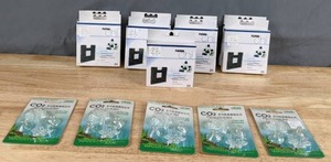 lot 82 image: NEW Fluval Chi Foam Pads and Waterplant CO2 Pipe Holders X
