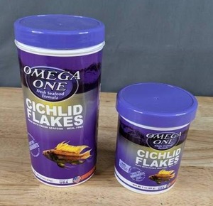 lot 62 image: Pair of Omega One Cichlid Flakes X