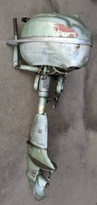 lot 325 image: Vintage Johnson Bros. Sea Horse Boat Trolling Motor Z