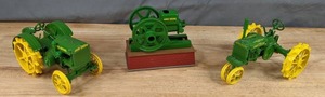lot 239 image: A set of Vintage Replicas of John Deere Tractors Q