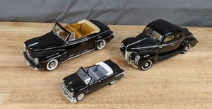 lot 236 image: A Set of Three Car Collector 1948 Ford, 1940 Ford Coupe, and 1951 Ford Convertible Replica Q