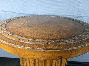 lot 47A image: Unique Wood Hand- Crafted Side Table R