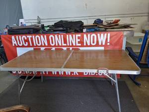 lot 285 image: Wood Laminate Folding Table Q