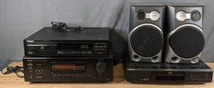 lot 376 image: Stereo Equipment Pair of Magnavox Speakers, Sony DVR 5330, Onkyo A-SV210, Pioneer PD-4100 N