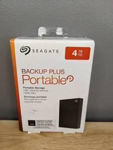 lot 23 image: Brand New Seagate Backup Plus 4TB Portable External Hard Drive with Mobile Device Backup USB 3.0 T