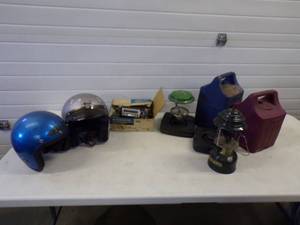 Camping Lanterns, Car Radio and Helmets