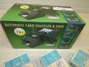 Card Shuffler and Poker Chips