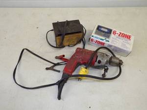 Drill,  battery Charger and water zone controller