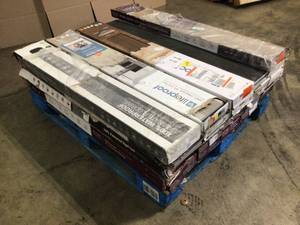 Pallet with assorted Flooring various models and conditions  see pictures