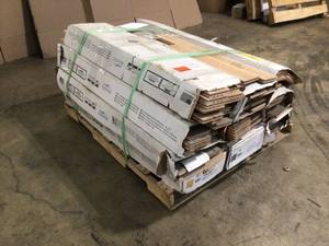 Pallet with Blue Ridge wood flooring - open boxes customer returns review pictures
