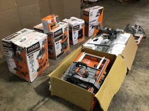 Lot of assorted Ridgid Power Tools - open box customer returns review pictures