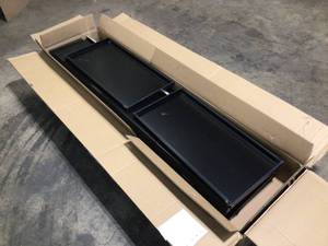 Ready-to-Assemble 24-Gauge Steel Freestanding Garage Cabinet in Black (30 in. W x 72 in. H x 18 in. D) open box customer return see pictures