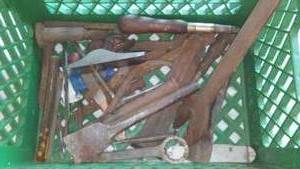 Oak Grove Milk crate & tools