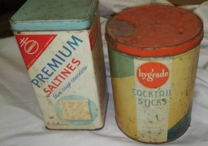 Vintage Cracker Cans