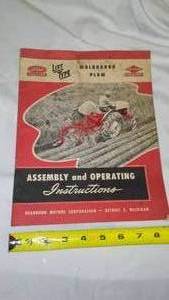 Ford Moldboard Plow Manual 1949