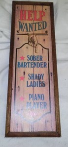 Vintage Bar Sign.