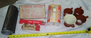 Vintage Collectible Dixie Cup Dispenser, Snap in Cups and more