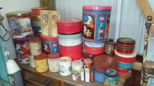 Huge Lot of Tins - Land O Lakes, Coca Cola & More.