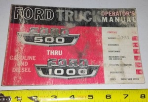 F Series Ford Truck Manual - 1965(1 1962