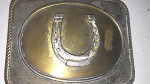 Vintage Belt Buckle - Horseshoe