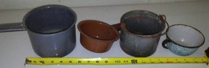 4 Enamelware - Unique Pieces