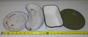 4 Enamelware - Unique Pieces