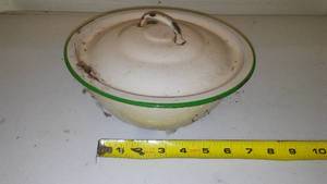 Enamelware Bowl and Cover