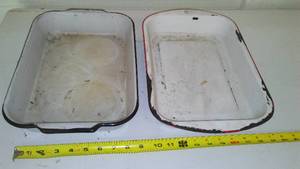 2 Enamelware Cake Pans.