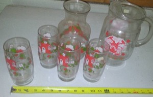 Strawberry Shortcake Pitchers and Glasses