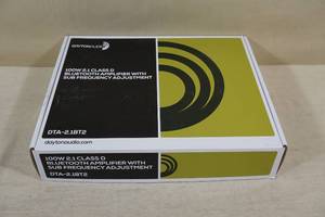 lot 11 image: Dayton Audio 100W 2.1 Class D Bluetooth Amplifier with Sub Adjustment - DTA-2.1BT2