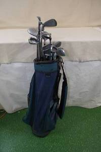 lot 15 image: RH Golf Clubs with Spalding Bag - Big Bertha Wood