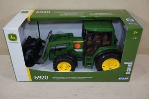 lot 45 image: NEW Bruder John Deere 6920 116 Scale Tractor