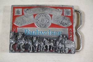 lot 138 image: Markatron Budweiser Clydesdales Belt Buckle