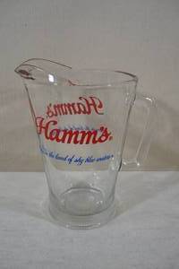 lot 144 image: Hamms Beer Glass Pitcher